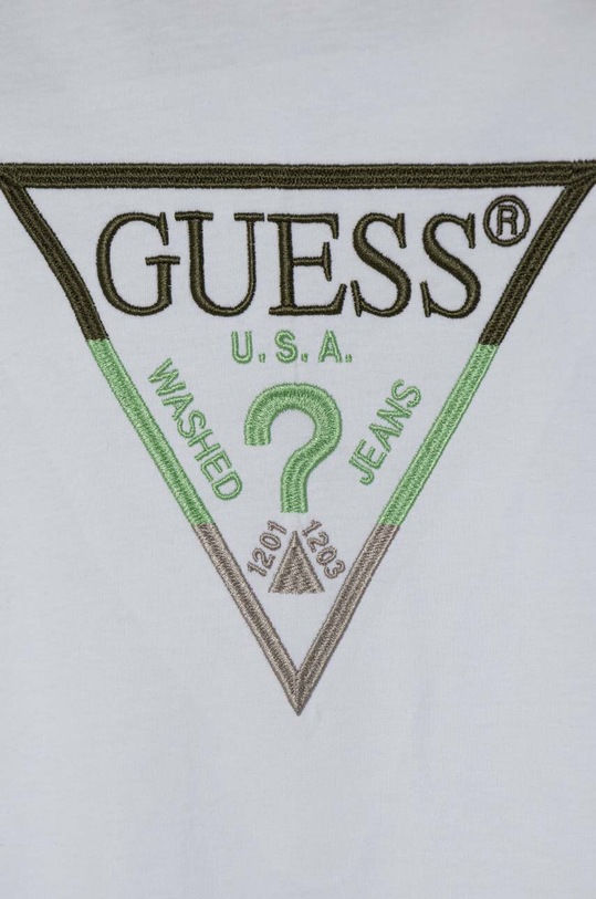 Chłopiec Guess longsleeve bawełniany dziecięcy L4YI07.K8HM4.9BYH biały
