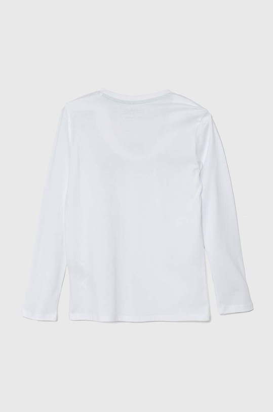 Guess longsleeve bawełniany dziecięcy L4YI21.K8HM4.9BYH biały AW24