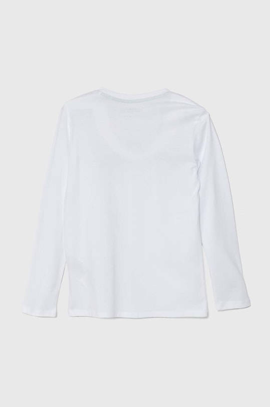 Guess longsleeve bawełniany dziecięcy L4YI21.K8HM4.9BYH biały AW24