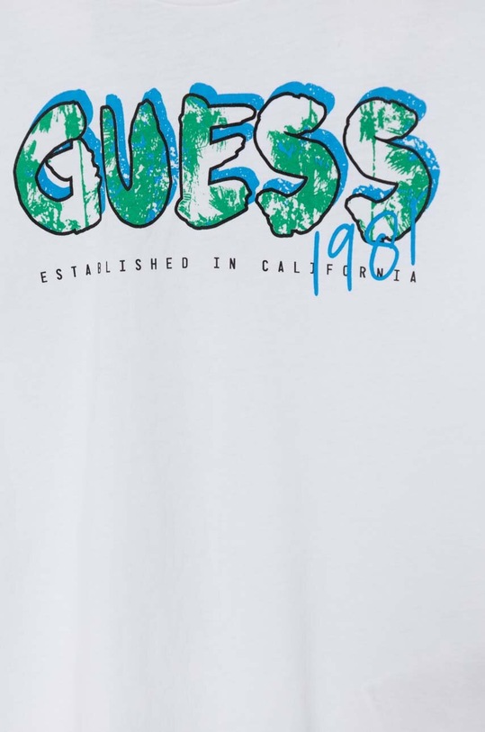Chłopiec Guess longsleeve bawełniany dziecięcy L4YI21.K8HM4.9BYH biały