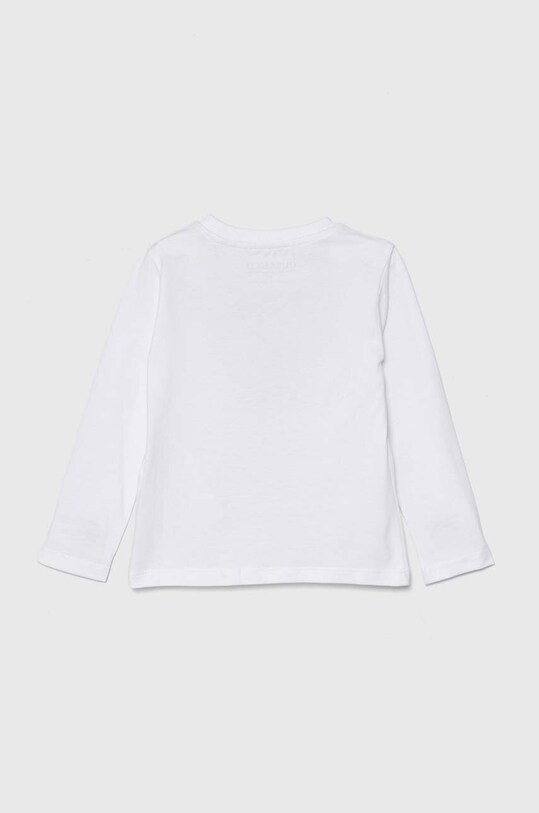 Хлопковый детский лонгслив Guess N4YI36.K8HM4.9BYH белый AW24