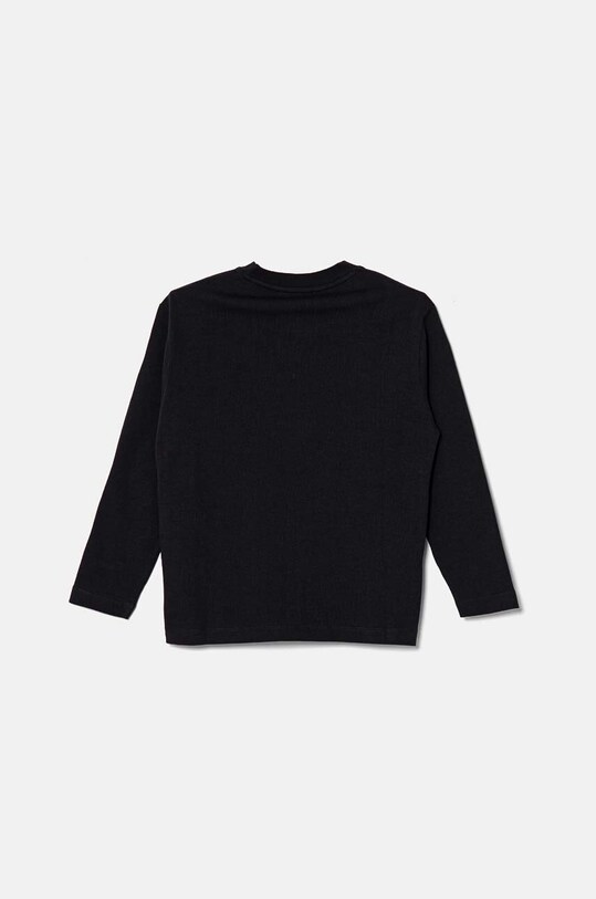 Emporio Armani longsleeve bawełniany dziecięcy 6D4TJC.3J5VZ czarny AW24