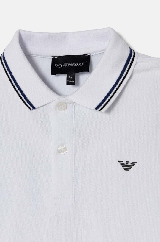 CHLAPEC Dětské tričko s dlouhým rukávem Emporio Armani 8N4FB5.1JPTZ bílá