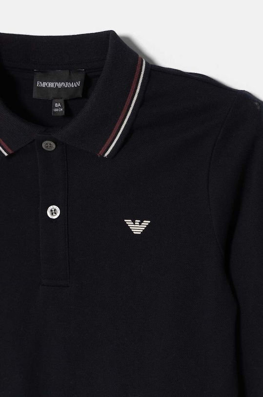 Chlapec Detské tričko s dlhým rukávom Emporio Armani 8N4FB5.1JPTZ tmavomodrá