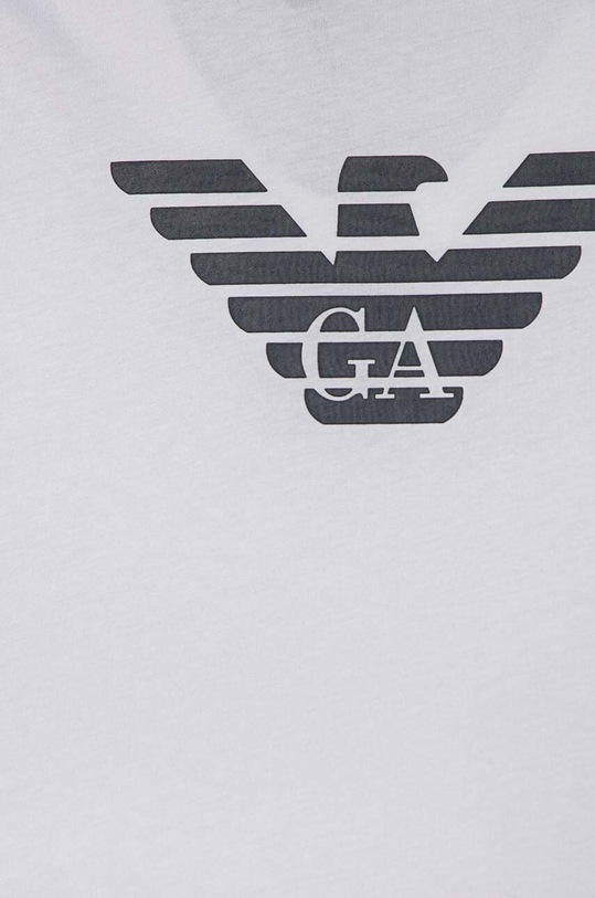 Chłopiec Emporio Armani longsleeve bawełniany dziecięcy 8N4TN6.1JPZZ biały