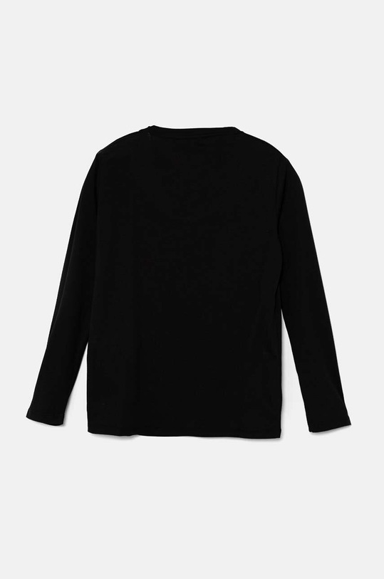 Emporio Armani longsleeve bawełniany dziecięcy 8N4TN6.1JPZZ czarny AW24