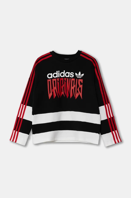 Παιδική βαμβακερή μπλούζα adidas Originals CREW IZ4629 λευκό AW24