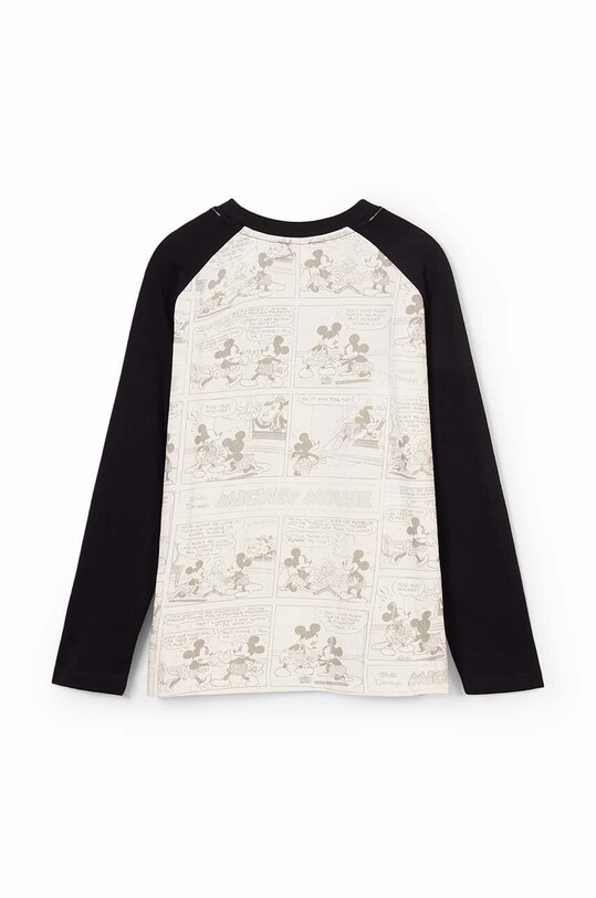 Дитячий бавовняний лонгслів Desigual MICKEY MOUSE чорний 24WBTK10
