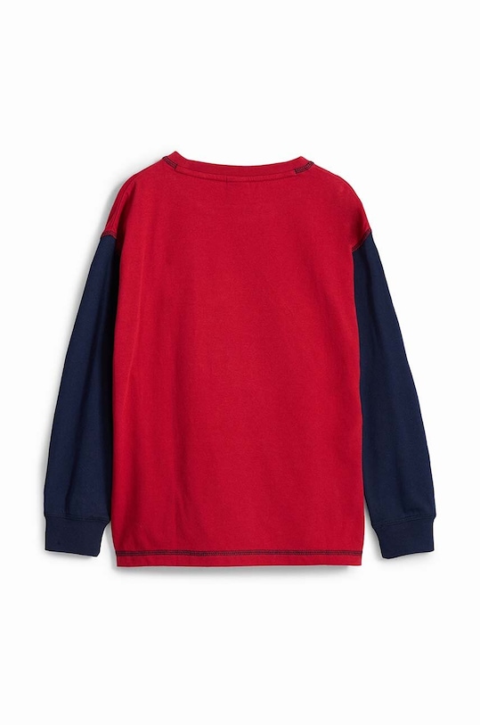 Băieți Desigual longsleeve din bumbac pentru copii 24WBTK05 bleumarin