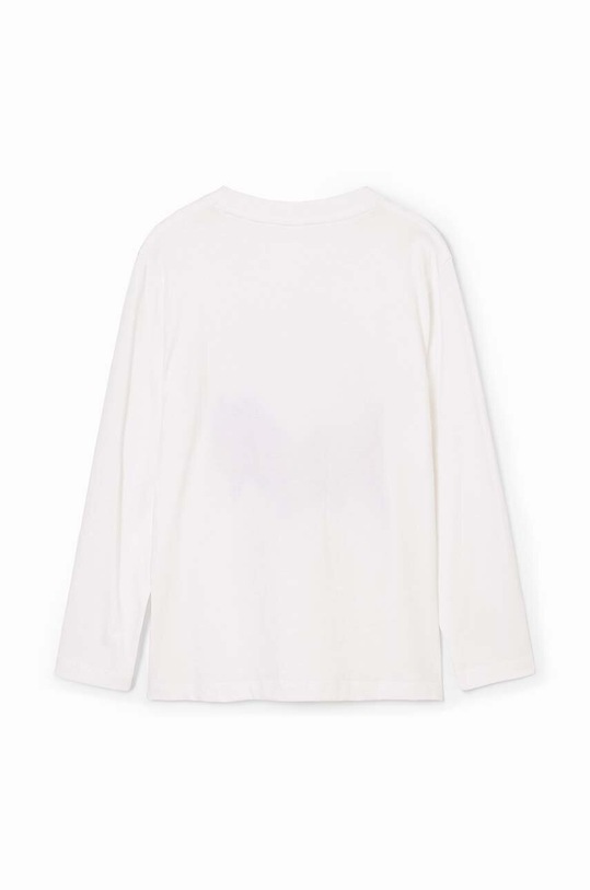 Хлопчик Дитячий бавовняний лонгслів Desigual 24WBTK03 білий