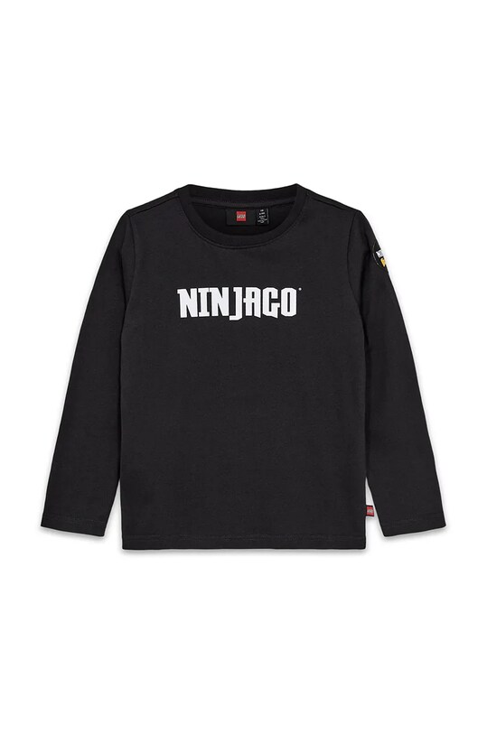Lego longsleeve bawełniany dziecięcy LWTANO 614 nadruk czarny 12011275