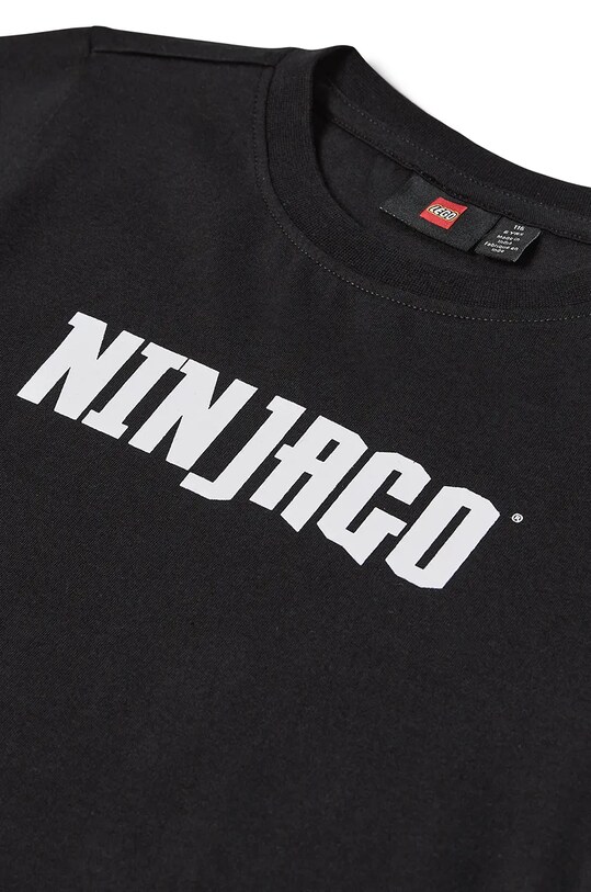 Chłopiec Lego longsleeve bawełniany dziecięcy LWTANO 614 12011275 czarny