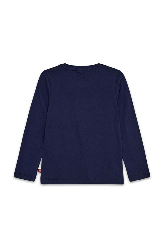 Lego longsleeve din bumbac pentru copii LWTANO 607 12011317 bleumarin AW24
