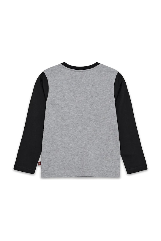 Хлопковый детский лонгслив Lego LWTANO 710 12011354 чёрный AW24