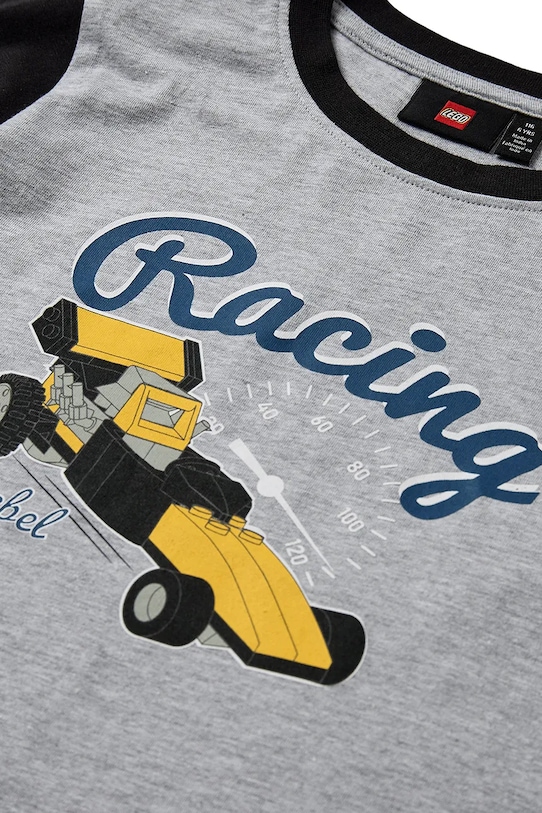 Мальчик Хлопковый детский лонгслив Lego LWTANO 710 12011354 чёрный