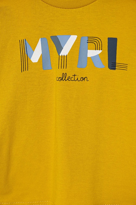 Băieți Mayoral longsleeve din bumbac pentru bebeluși 108.3E.Baby.9BYH galben