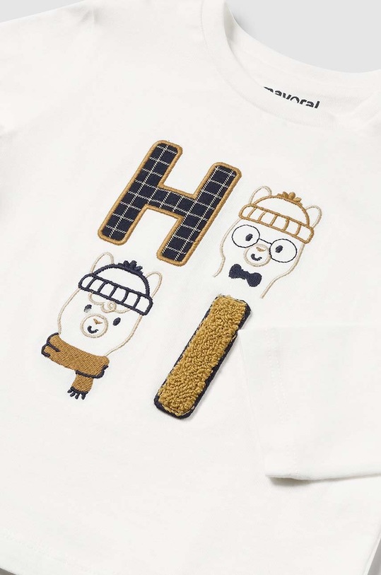 Mayoral longsleeve din bumbac pentru bebeluși 2030.3B.Baby.9BYH bej AW24