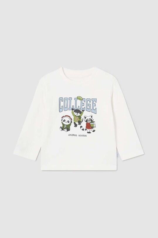 Mayoral longsleeve din bumbac pentru bebeluși print albastru 2032.3C.Baby.9BYH