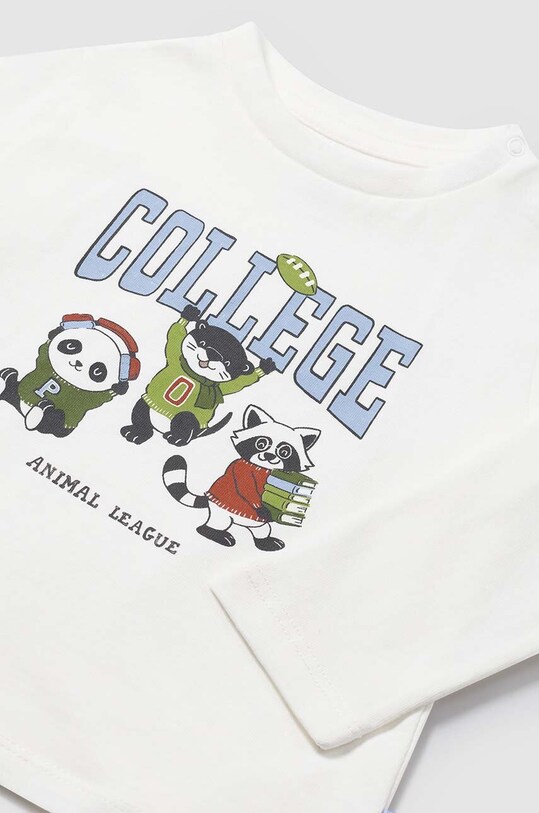 Mayoral longsleeve bawełniany niemowlęcy 2032.3C.Baby.9BYH niebieski AW24