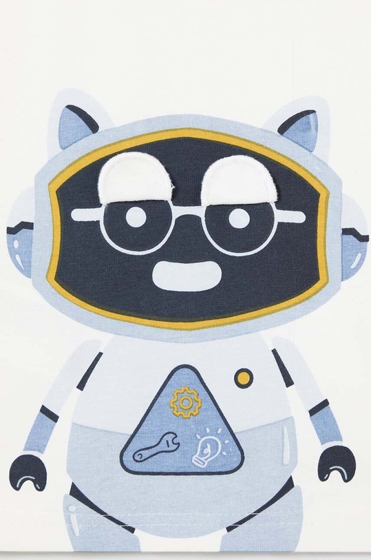 Chłopiec Mayoral longsleeve bawełniany niemowlęcy 2040.3F.Baby.9BYH beżowy