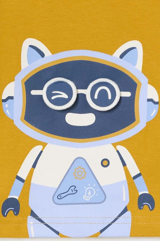 Бавовняний лонгслів для немовлят Mayoral 2040.3F.Baby.9BYH жовтий AW24