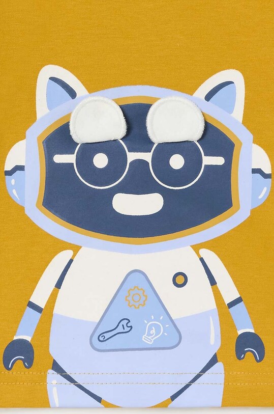 Хлопчик Бавовняний лонгслів для немовлят Mayoral 2040.3F.Baby.9BYH жовтий