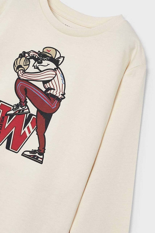 Mayoral longsleeve din bumbac pentru copii 4042.5B.Mini.9BYH rosu AW24