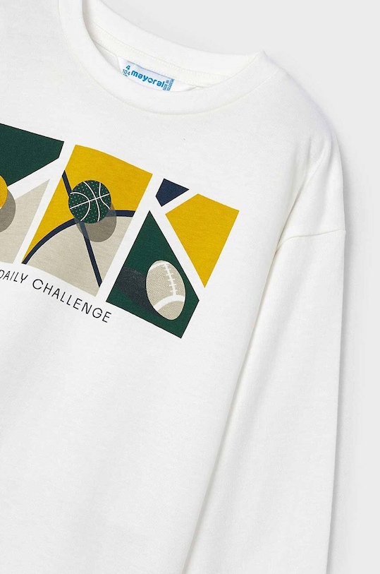 Dětské bavlněné tričko s dlouhým rukávem Mayoral 4043.5C.Mini.9BYH modrá AW24