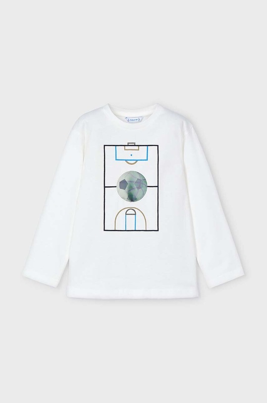 Mayoral longsleeve bawełniany dziecięcy nadruk beżowy 4044.5C.Mini.9BYH