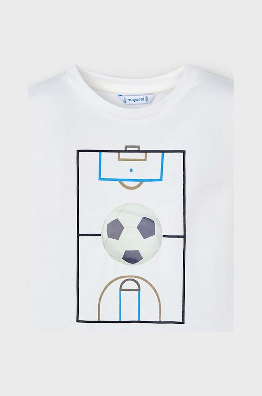 Mayoral longsleeve bawełniany dziecięcy 4044.5C.Mini.9BYH beżowy AW24