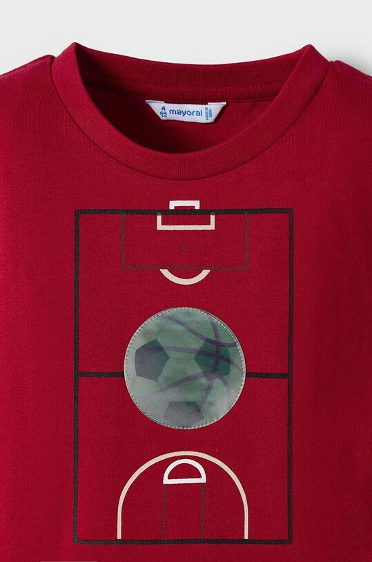 Chłopiec Mayoral longsleeve bawełniany dziecięcy 4044.5C.Mini.9BYH czerwony