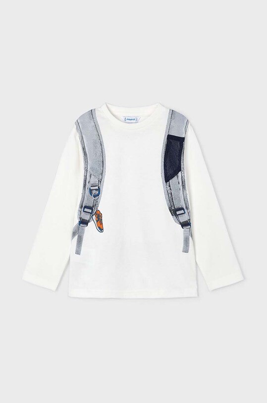 Mayoral longsleeve dziecięcy 4049.5E.Mini.9BYH beżowy AW24