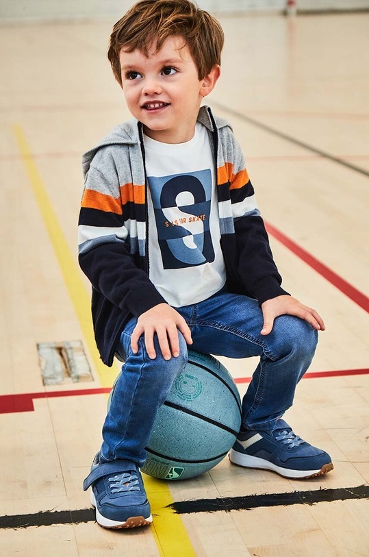 Mayoral longsleeve din bumbac pentru copii 4051.5F.Mini.9BYH gri