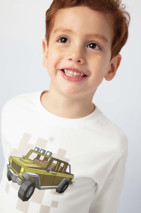 Mayoral longsleeve bawełniany dziecięcy zielony 4052.5F.Mini.9BYH