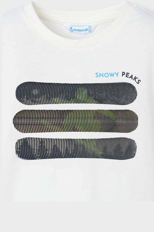 Chłopiec Mayoral longsleeve bawełniany dziecięcy 4055.5G.Mini.9BYH beżowy