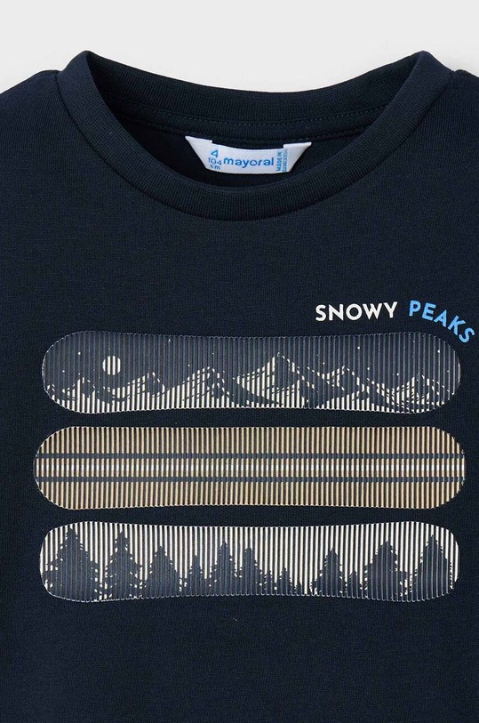 Mayoral longsleeve din bumbac pentru copii 4055.5G.Mini.9BYH bleumarin AW24