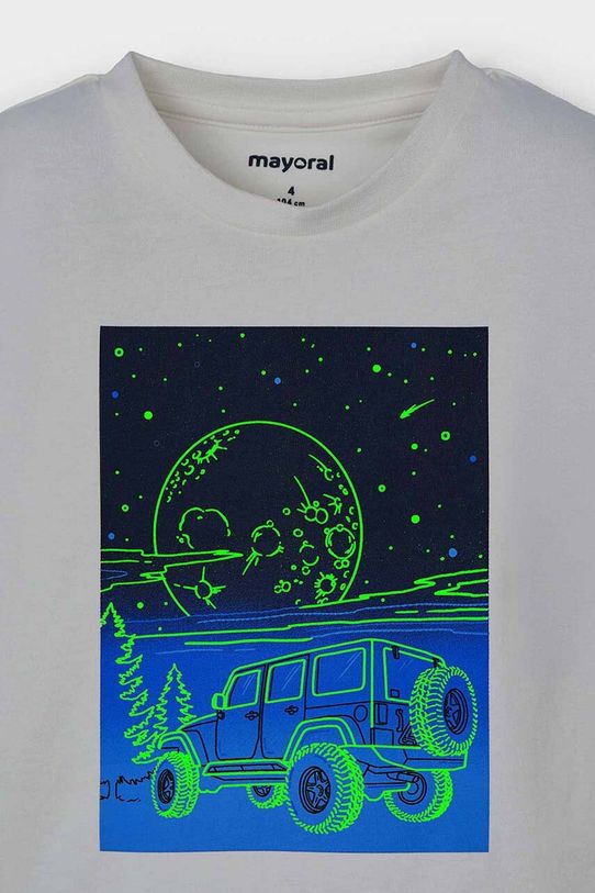 Chłopiec Mayoral longsleeve bawełniany dziecięcy 4057.5G.Mini.9BYH beżowy