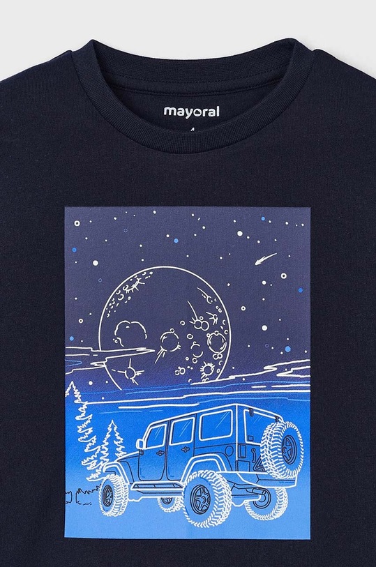 Chłopiec Mayoral longsleeve bawełniany dziecięcy 4057.5G.Mini.9BYH niebieski