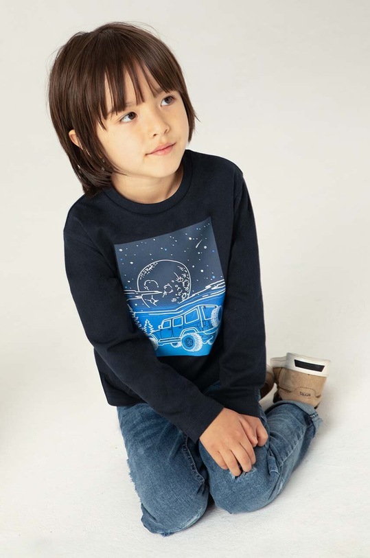 Mayoral longsleeve bawełniany dziecięcy 4057.5G.Mini.9BYH