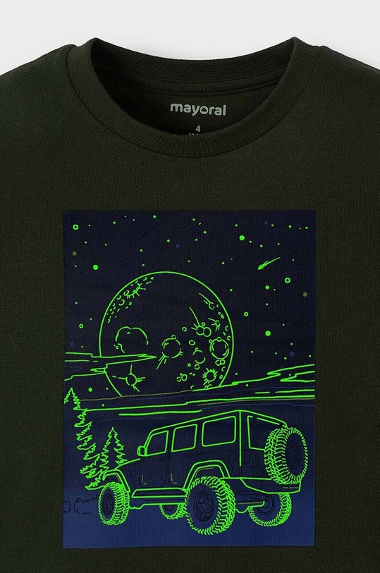 Chłopiec Mayoral longsleeve bawełniany dziecięcy 4057.5G.Mini.9BYH zielony