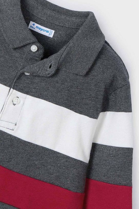 Dječja pamučna majica dugih rukava Mayoral 4103.5A.Mini.9BYH crvena AW24