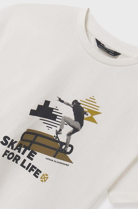 Băieți Mayoral longsleeve din bumbac pentru copii 2-pack 7083.7C.Junior.9BYH verde