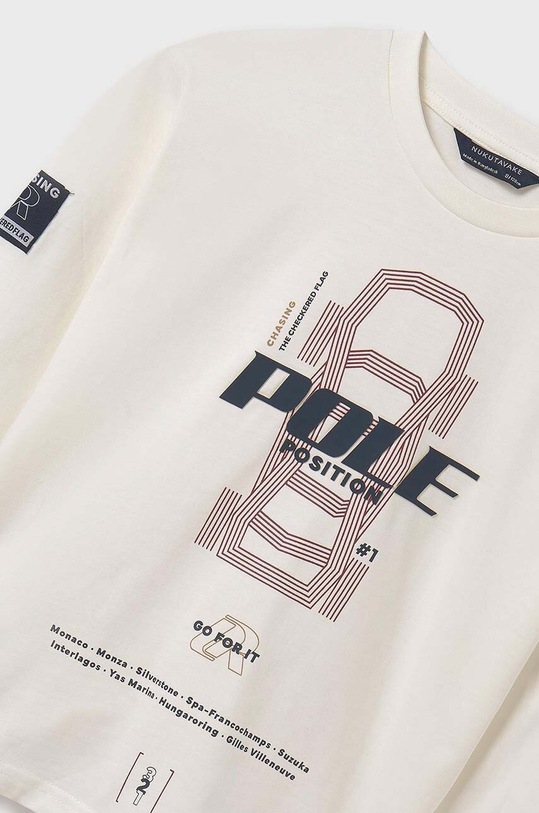 Дитячий бавовняний лонгслів Mayoral 7087.7D.Junior.9BYH червоний AW24