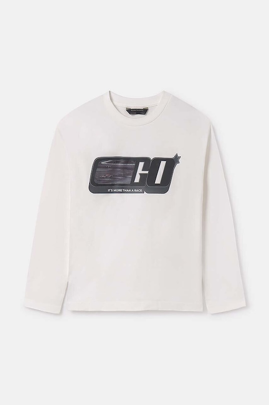 Mayoral longsleeve din bumbac pentru copii print bej 7088.7D.Junior.9BYH