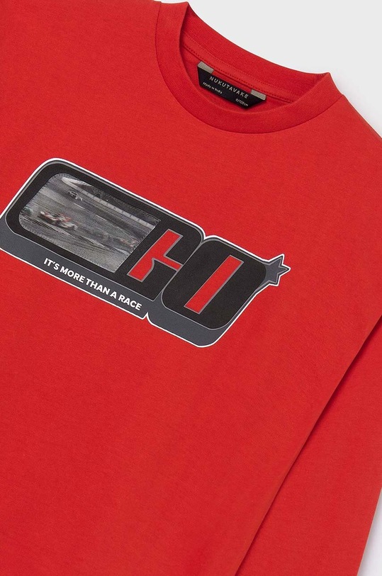 Băieți Mayoral longsleeve din bumbac pentru copii 7088.7D.Junior.9BYH portocaliu