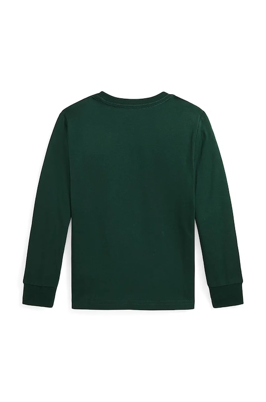 Detská bavlnená mikina Polo Ralph Lauren 322883620009 zelená AW24