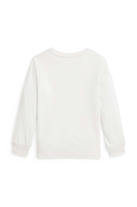 Παιδικό βαμβακερό μακρυμάνικο Polo Ralph Lauren 322883620010 λευκό AW24