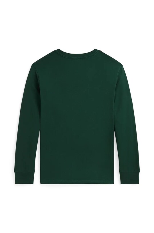 Дитячий бавовняний лонгслів Polo Ralph Lauren 323883620009 зелений AW24