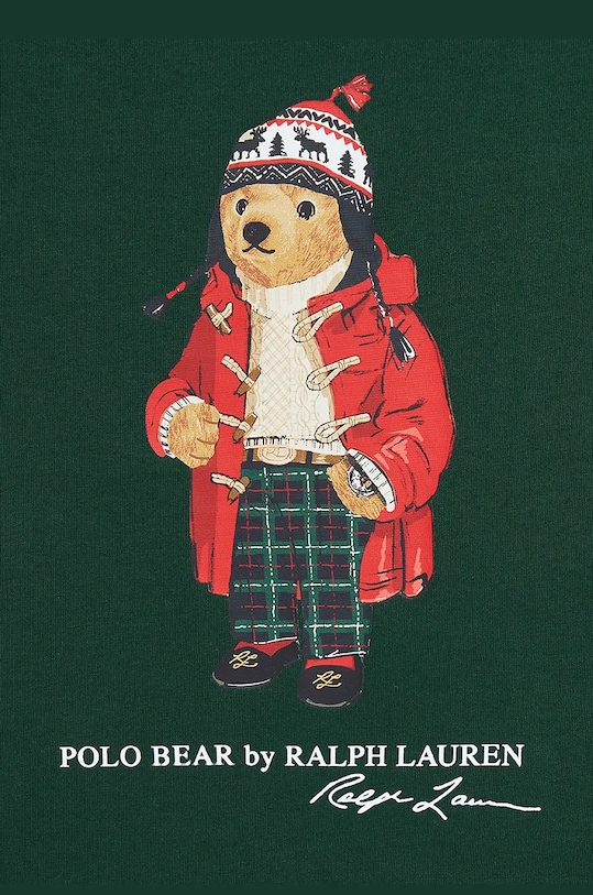 Хлопчик Дитячий бавовняний лонгслів Polo Ralph Lauren 323883620009 зелений