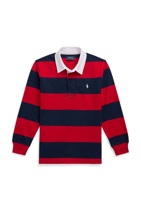 Παιδικό βαμβακερό μακρυμάνικο Polo Ralph Lauren βαμβάκι κόκκινο 323932280003